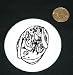3 button / pin printed with england, black and white, ancient, art, sculpture, object, cultural, europe, united kingdom, article, artifact