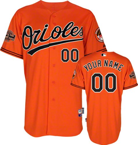 Baltimore Orioles Jersey: Personalized Alternate Orange Authentic Cool Baseâ