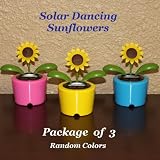 Solar Powered Dancing Sunflower - Package of Three (3) Flowers