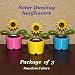 Solar Powered Dancing Sunflower - Package of Three (3) Flowers