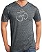 Yoga Clothing For You Mens Aum OM Symbol Microburn V-Neck Tee Shirt