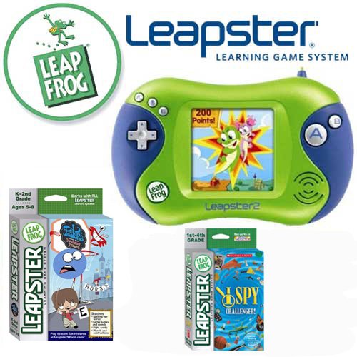 Leapfrog Leapster 2 Green Bundle With Two Bonus Games