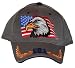 NEW AMERICAN EAGLE AND US FLAG GRAY HAT