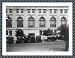 Historic Print (L): [Bus and mail(?) trucks in front of the Washington, D.C., Post Office]