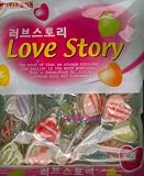 Korean Fruity Heart Shaped Lollipops - Love Story (14.28 Oz)