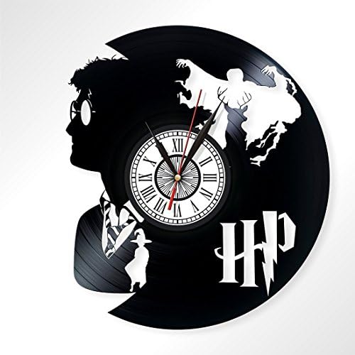 Harry Potter vinyl record wall clock, art home decor, decorate your home with modern art, best gift handmade, perfect gift for fans, 001