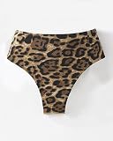 Spiegel Leopard Print High Waist Bikini Swimsuit Bottom