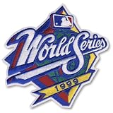 2 Patch Pack - 1999 World Series MLB Baseball Sleeve Jersey Patches - New York Yankees over Atlanta