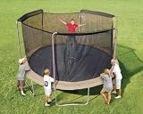 Trampoline Part Store 14' with 3 -Sleeves *Ultra* Trampoline Replacement Safety Net Only, Fits Only 3-arch/sleeve Enclosures with 14' Trampoline Frame Purchase Includes Free Shipping, Safety Net & Tie Downs
