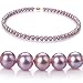 Lavender 6-7mm AA Freshwater Pearl Necklace 18 inch Princess Length