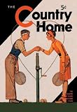 Country Home: A Friendly Match 12x18 Giclee on canvas