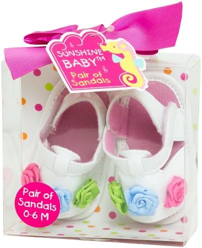 Sunshine Baby Girls Boxed Sandals 6-12 Mo White