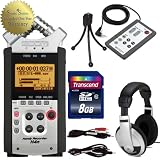 Zoom H4n Handy Portable Digital Recorder with Zoom RC-4 Remote, 8GB SD Card, Tripod, and HP10 Stereo Headphones