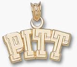 Pittsburgh Panthers 3/8 Pitt Charm - 14KT Gold Jewelry
