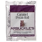 Arbuckle's Fine Roasted Coffee,  Caramel Pecan Roll, Ground, 1.3-Ounce Bag (Pack of 30)