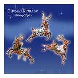 Thomas Kinkade Holiday Reindeer Christmas Tree Ornaments: Set One by The Ashton-Drake Galleries