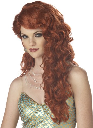 California Costumes Women's Mermaid Wig,Auburn,One 