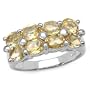 2.80 Carat Genuine Citrine .925 Silver Ring