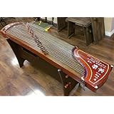 Dunhuang Yun Burma Padauk Guzheng with Chinese Caligraphy