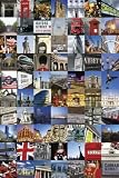 1art1 - 51485 - Poster - Londres - Collage - 70 Endroits à Visiter - 91 x 61 cm