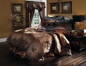 Amazon.com - TALIA COMFORTER SET QUEEN COPPER/BROWN