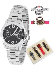 Orient Idea Ori-0334E Womans Watch Set Quartz Watch Wristwatch Timepiece with 3 Style Watch Bands