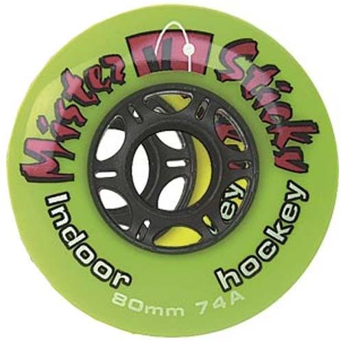 Childrens Toyshop  Sporting Goods : Kryptonics MR STICKY Indoor Roller Hockey Wheels - 4 Pack