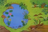 GIANT NATURE RESERVE PLAYMAT - an oasis for your toy birds, animals and water creatures!