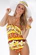 Bongo Beat: Strapless Ring Tankini Swimsuit Top (bottoms sold separately)