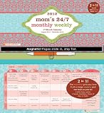 Moms 24/7 Monthly Weekly 2012 Calendar #15759