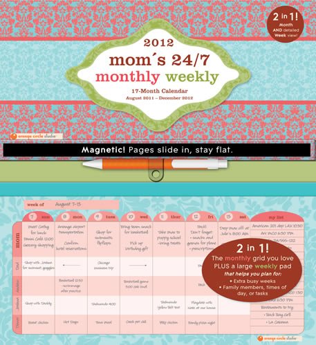 Moms 24/7 Monthly Weekly Calendar #15759