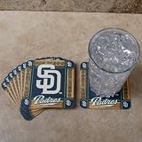 MLB San Diego Padres 8-Pack Absorbent PaperKraft Coasters