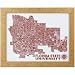 NCAA Florida State Seminoles (FSU) Campus Word Cloud 13'' x 16'' Framed Art Print