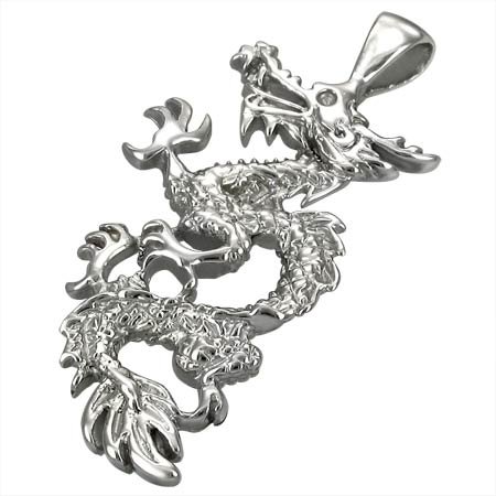 Chinese Dragon Stainless Steel Pendant