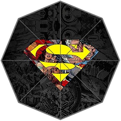 Custom Foldable Umbrella Diy Personalized And Cool Superman Cartoon Design
