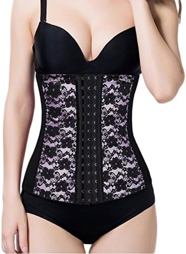 Menglvxinzui Purple Waist Training Cincher Body Corsets