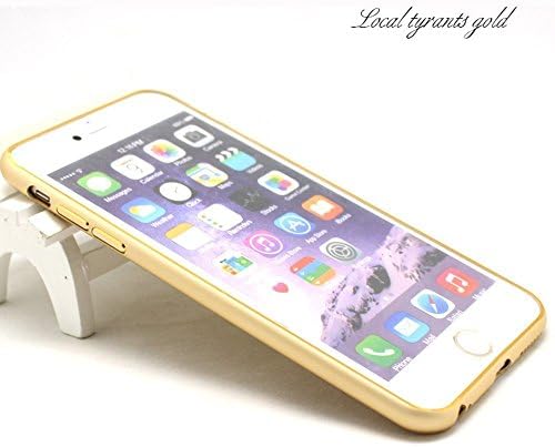 iphone 6S case Aluminum Protective Bumper Frame Maximize Corner Protection from Bumps, Drops and Scrapes Slim Side Protection and 6S case Color Case for iphone 6S (4.7")(Gold)