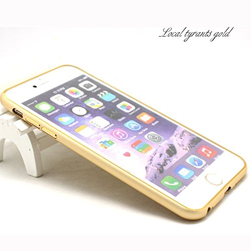 iphone 6S case Aluminum Protective Bumper Frame Maximize Corner Protection from Bumps, Drops and Scrapes Slim Side Protection and 6S case Color Case for iphone 6S (4.7')(Gold)