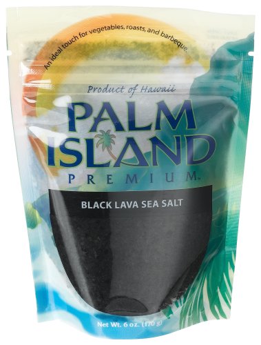 Palm Island Premium Black Sea Salt, 6-Ounce Pouch (Pack of 6) by Palm Island Premium