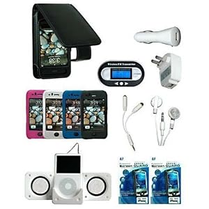 Crazyondigital 14-piece Full Accessory Bundle Set for the New Apple iPhone 3GS 3G Speed