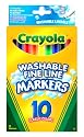 Crayola 10 Washable Fine Line Markers