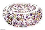 Amethyst, garnet and topaz bracelet, 'Queen's Treasure'