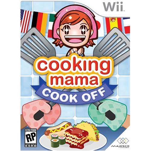 Nintendo Wii Cooking Mama: Cook Off Package. Includes Cooking Mama: Cook Off Game, 1GB SD Memory Card and Frying pan, Spatula, Tong and Knife Controllers.