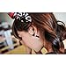 HuaYang Women Men Unisex Unique Nail Shape Carbon Teel Plating Screw Stud Earrings(Black)