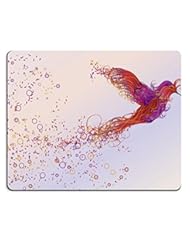 Office Product: MSD Natural Rubber Gaming Mousepad IMAGE ID: 6698531 Abstract swirling humming bird illustration - MS Depot