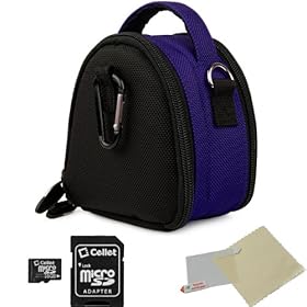 BLUE GRAY Mini Slim Compact Protective Travel Digital Camera Carrying Case with Accessory Compartment For Canon Power-Shot IXUS 210 ELPH SD3500 IS IXY 10S ( PC1467 ) / 300 HS ELPH SD4000 IS IXY 30S ( PC1473 ) / 1000 HS ELPH SD4500 IS IXY 50S / 310 HS ELPH 500 HS IXY 31S / 230 HS ELPH 310 HS IXY 600F