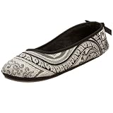 Patricia Green Women's Patti Ballerina Slipper,Black,6 M