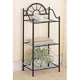 Big Save  wrought iron kitchen furniture-Coaster Garden Plant / Phone Stand Corner Table, Black Wrought Iron  Free Shipping