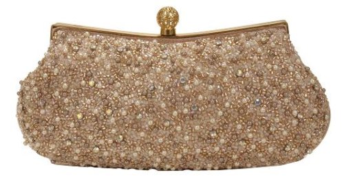 Fully Beaded Pattern with Sequin Rhinestones and Pearls Evening Bag (Elena)