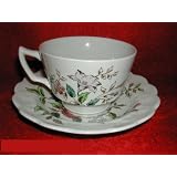 Booths Flowerpiece #A8064 Cups and Saucers by 